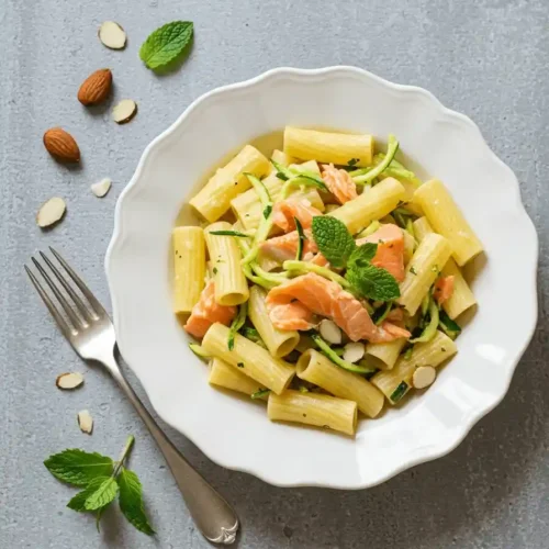 Pasta salmone e zucchine