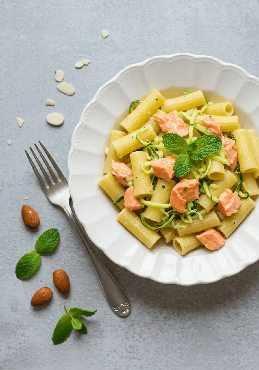 Pasta salmone e zucchine