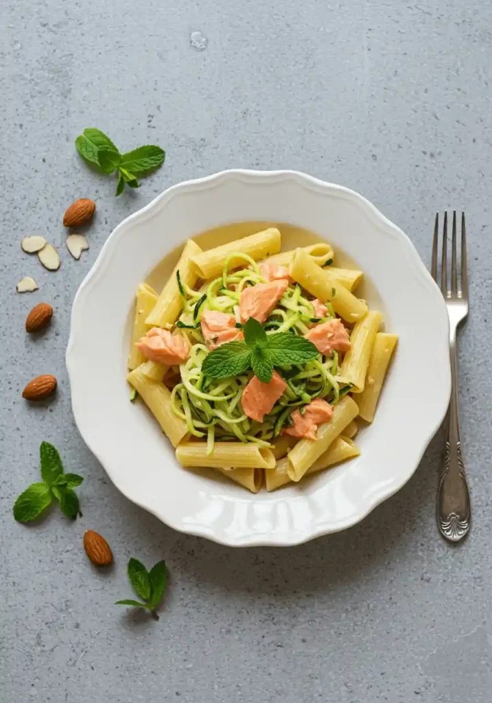 Pasta salmone e zucchine