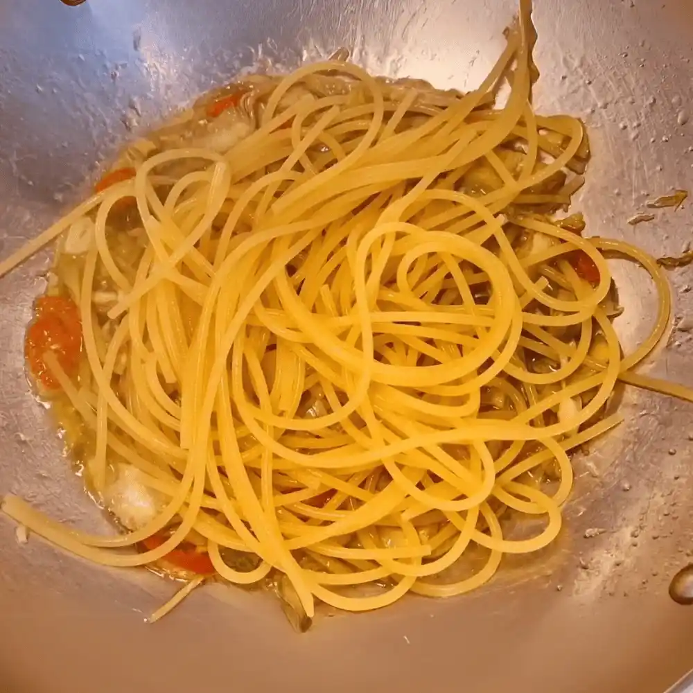 pasta con carciofi