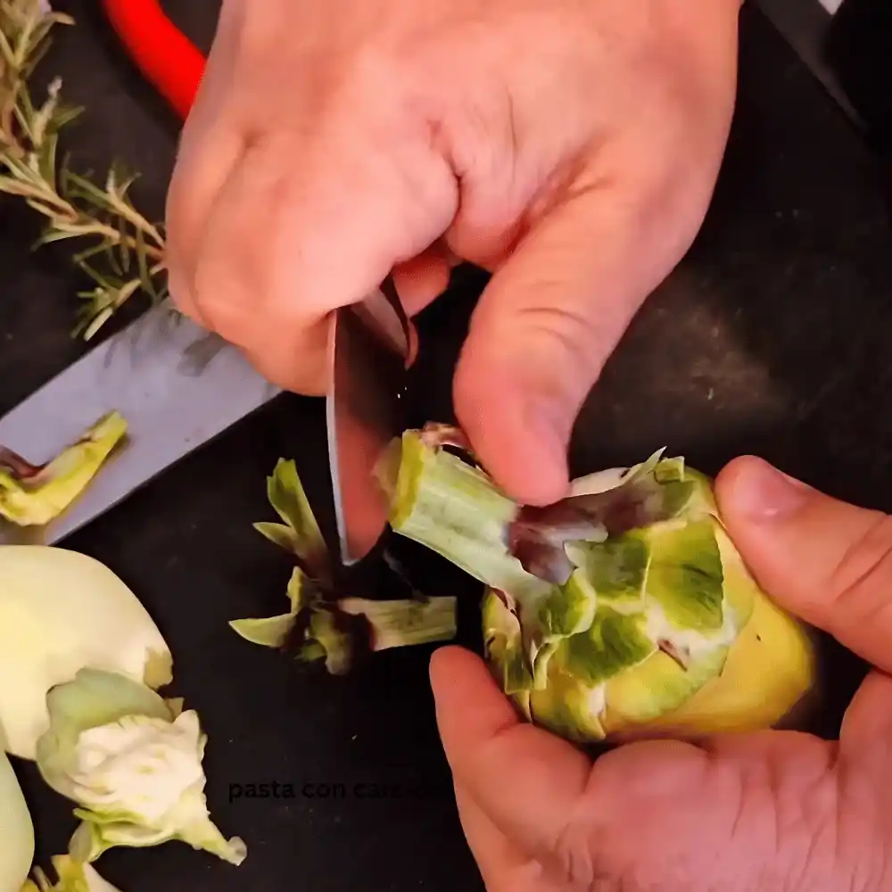 pasta con carciofi